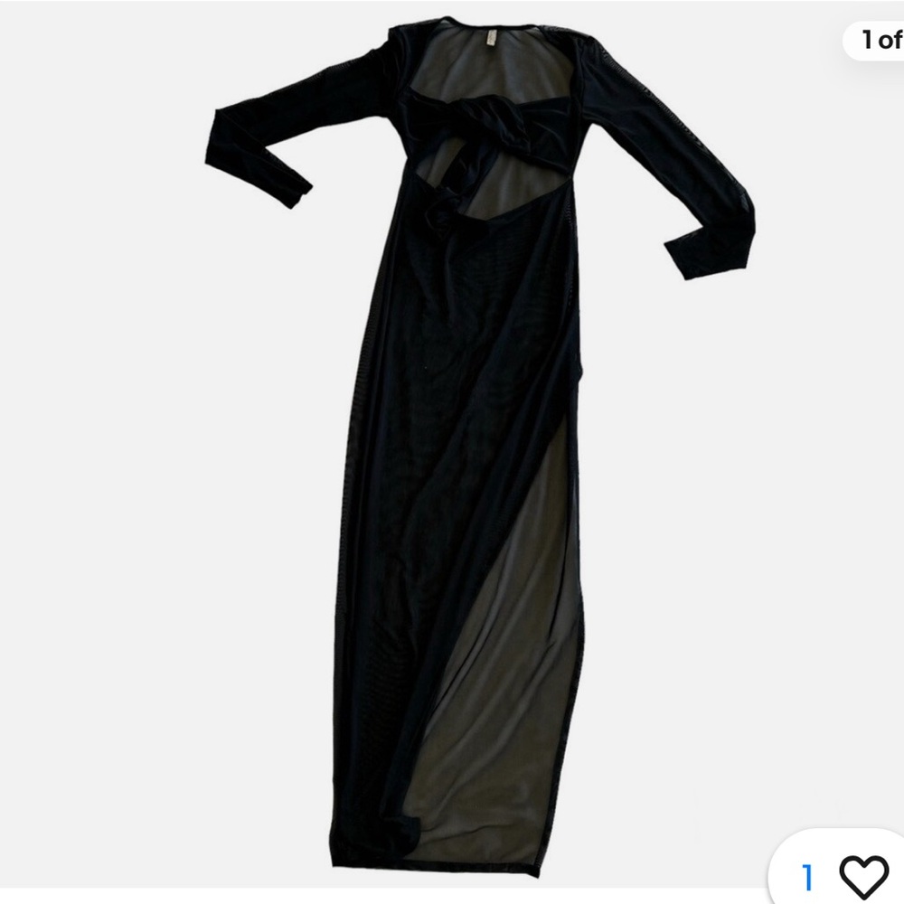 Elegant Black Long Sleeve Dress